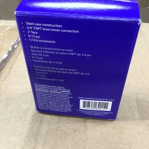 Jones Stephens Gas Test Gauge G64015 - 15 PSI (NEW) - Picture 2 of 4