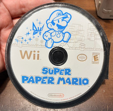 Super Paper Mario (Nintendo Wii, 2007) Disc Only TESTED