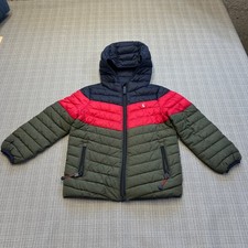Joules Rain Collection Puffer Jacket Kids 6Y Colorblock Packable 