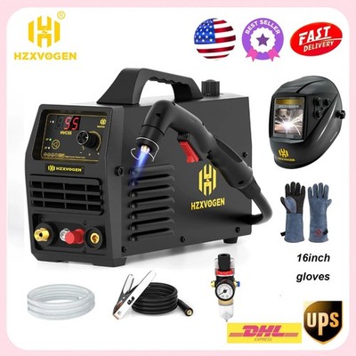 55A Non Touch Pilot Arc Plasma Cutters 110/220V IGBT Inverter HF&Mask&Gloves