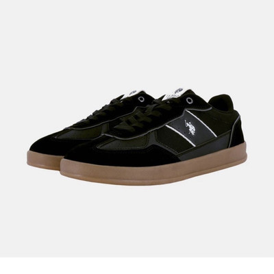 U.S. Polo Assn. Spirit Sneaker Herren 44 Schwarz Weiß Braun Synthetik Low Top