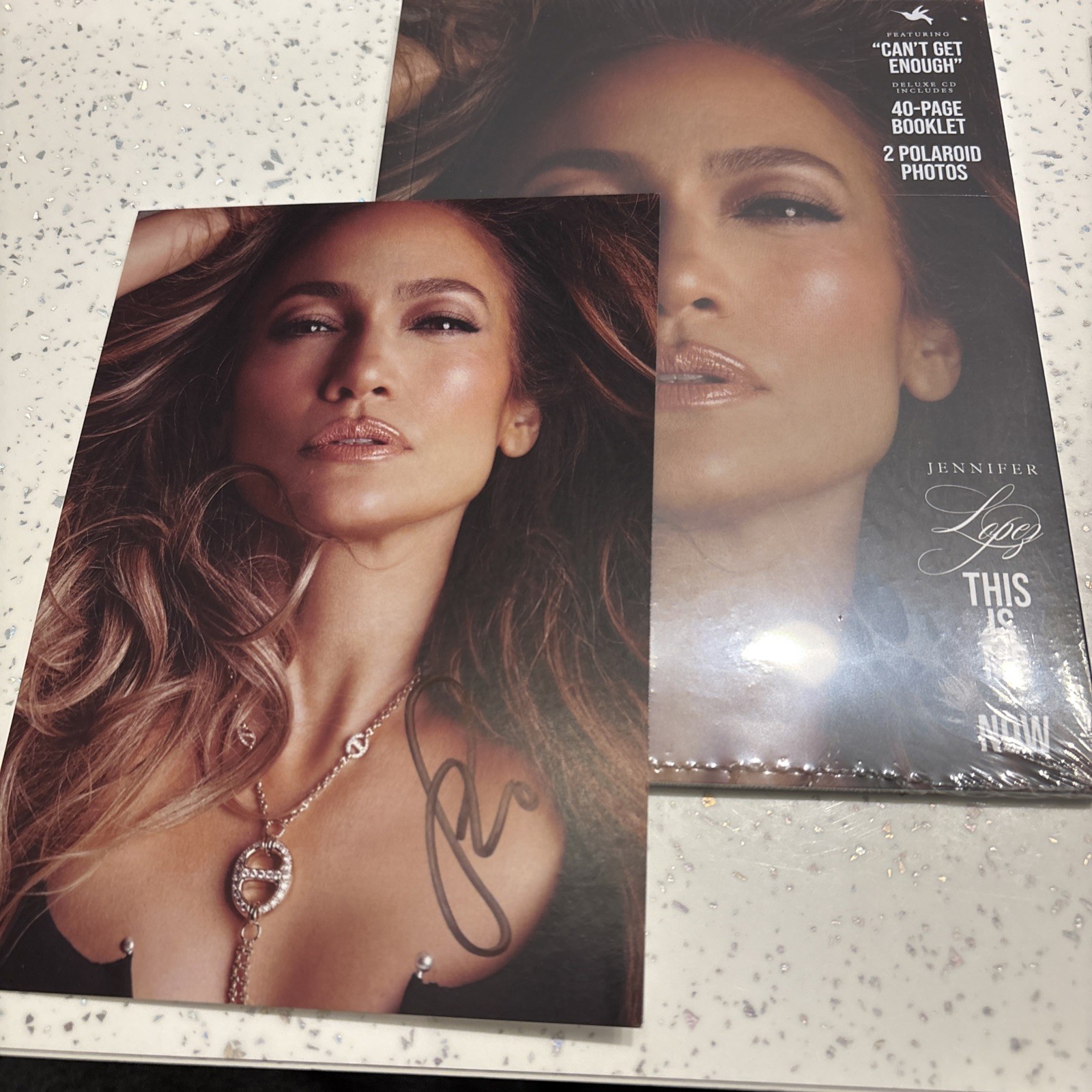 JENNIFER LOPEZ THIS IS ME NOW DELUXE CD & SIGNED PHOTO CAN'T GET ENOUGH