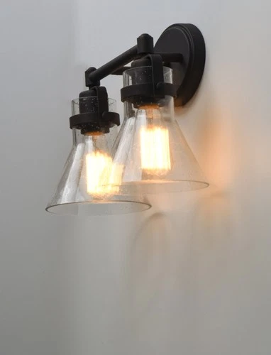 Maxim 26112 Seafarer 15" Seedy Glass Bathroom Light - Picture 8 of 13