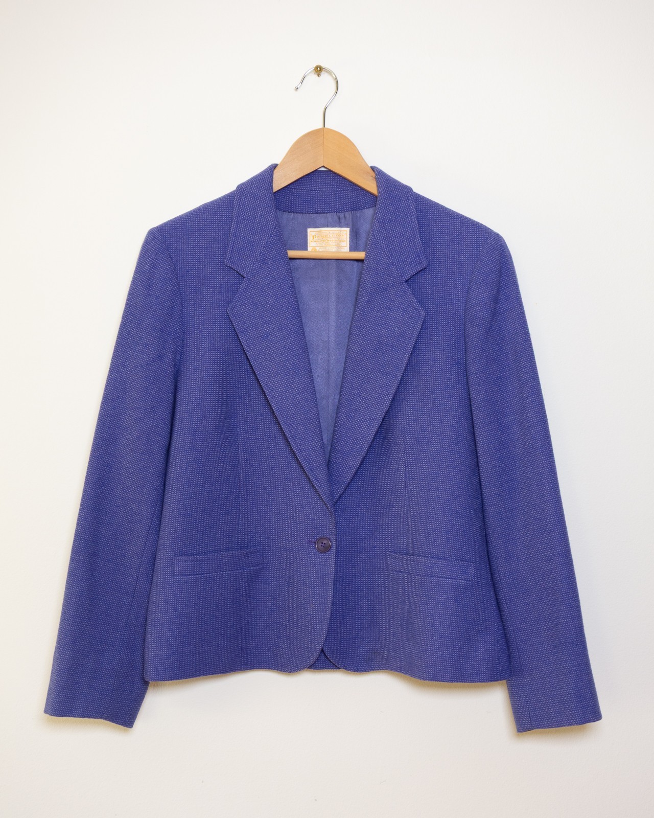 Vintage Pendleton Wool Tweed Single Button Blazer… - image 1