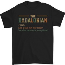 Camiseta Hombre Dadalorian Funny Papá Día Del Padre 100% Algodón