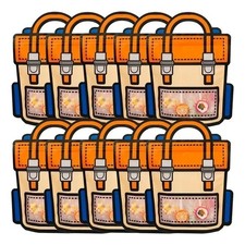 40PCS Gifts Packaging Bags Cartoon School Bag Shape Candy Snack Self-Lock5763