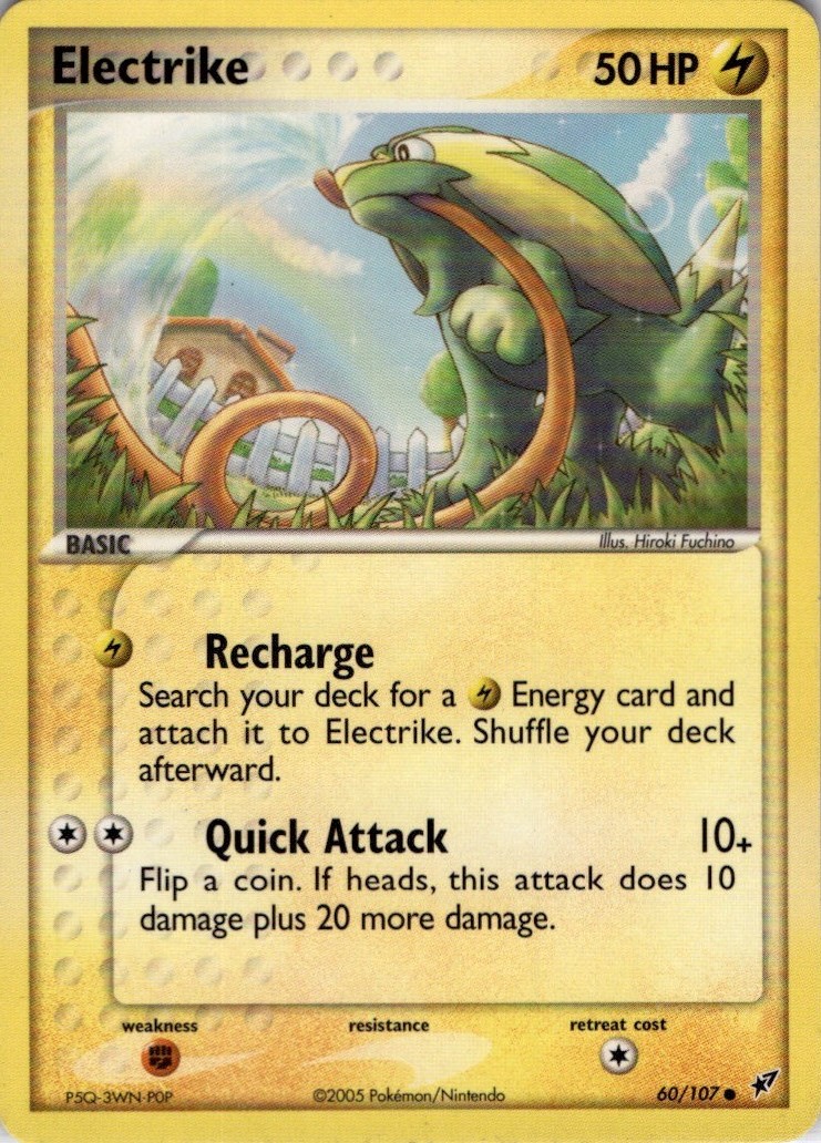 Electrike - 060/107 60/107 Common EX Deoxys Pokemon Lightly Played