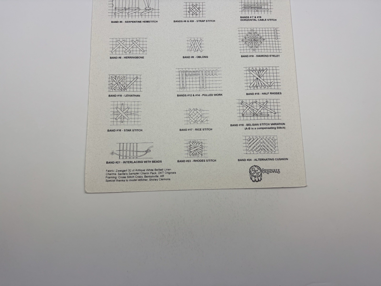 DKT Originals Santa’s Sampler Counted Cross Stitch Pattern 6R