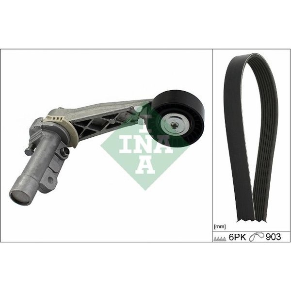 Ina 529 0504 10 Keilrippenriemensatz FüR Peugeot Citroen Mini C4 C4 Grand C5 C3-image