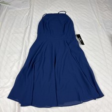 Lulus Dress Womens Extra Small Mini Sleeveless A Line Classic Party Blue