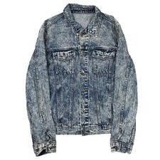 Vintage Apollo 2 Denim Trucker Jacke 90s Acid...