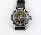 ROLEX VINTAGE S/STEEL SUBMARINER REF.5512 BLACK REFINISH DIAL 40mm SOLD NO RESER