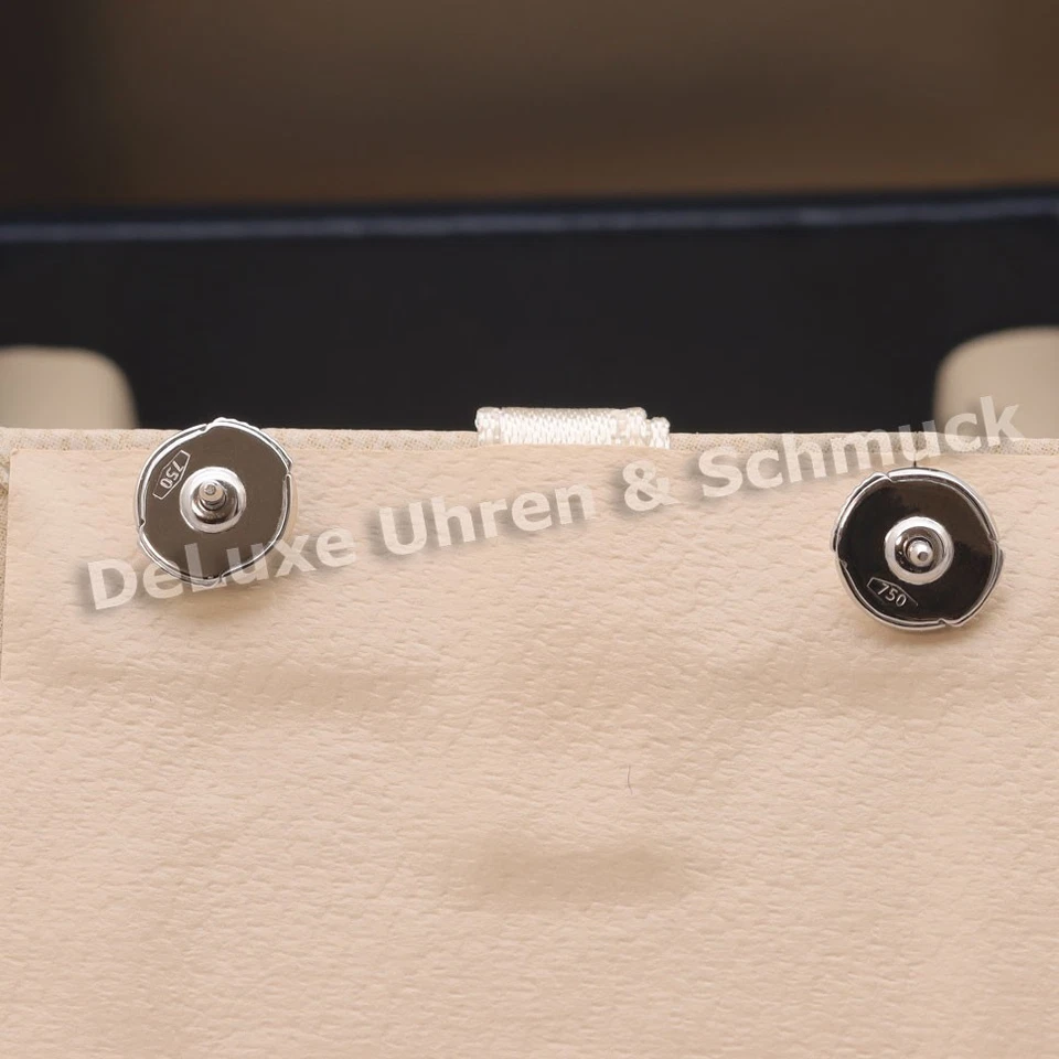 🎀*Original Chopard*Paar Ohrstecker*My Happy Heart*750 Weßgold*Box + Rechnung* - Bild 4 von 4