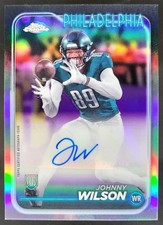 2024 Topps Chrome Johnny Wilson Rookie Auto #RA-JWI RC Philadelphia Eagles CD2