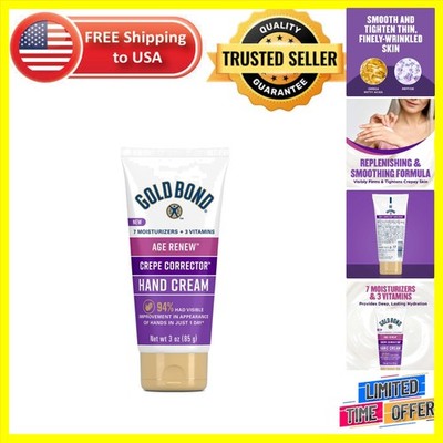 Age Renew Crepe Corrector Hand Cream - 3 Oz Luxurious Skin Smoothing Care