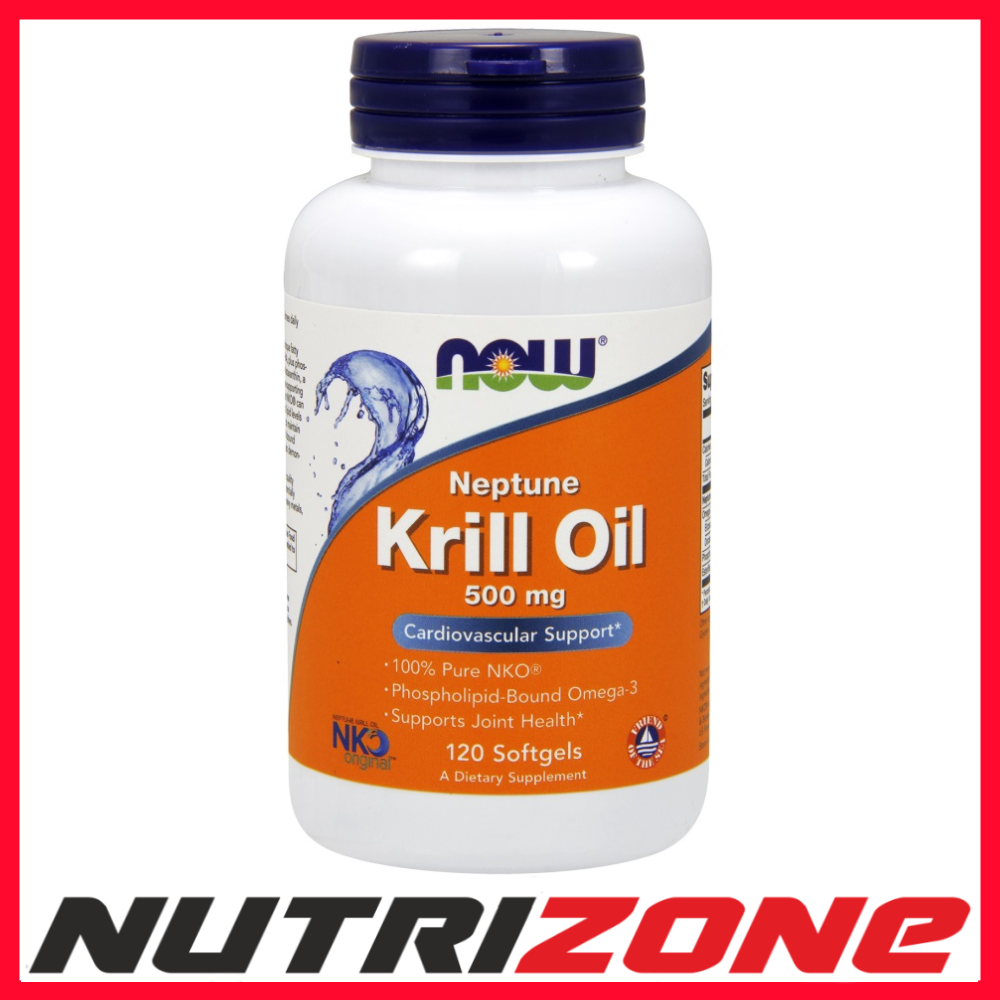 NOW Foods Krill Oil 500mg Cardiovascular Health - 120 softgels