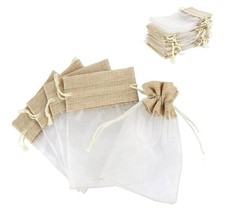 30pcs Jute Linen Gift Bags, Gift Pouches, Party Favor Bags, Candy Jewelry Etc