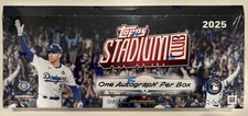 2025 TOPPS STADIUM CLUB BASEBALL HOBBY BOX | ONE AUTO | FREE SHIP