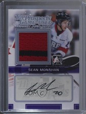 2013 ITG Heroes and Prospects Silver Jersey & /19 Sean Monahan #TPMA-SM Auto 0c3