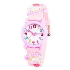 Kids Watches 3D Cute Cartoon Waterproof Silicone Children Toddler Wrist Watch