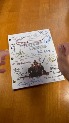 The Vampire Diaries Pilot Script Signed- Autograph Reprints