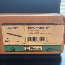 Open Box Panduit 24 Port DP245E88TGY CAT5e Patch Panel 1RU
