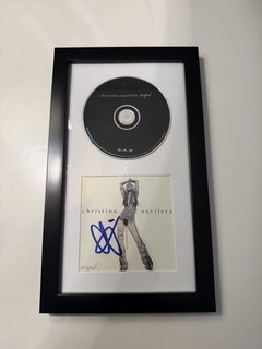 Christina Aguilera Stripped CD Signed Framed BECKETT COA DIRTY I AM BEAUTIFUL