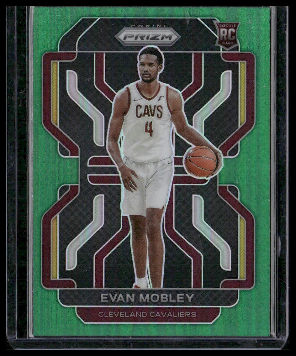 2021-22 Panini Prizm #325 Evan Mobley Green