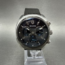 Bulova Precisionist Chronograph Watch Men 43mm Black Dial Steel 98A155 New Batt