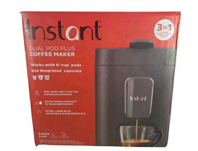 INSTANT:  DUAL POD/K-CUP PLUS Ground COFFEE/ESPRESSO-Maker "FACTORY REFURBISHED"