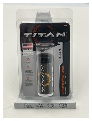 Titan by Allen Bowstring Wax 0.90oz for Synthetic Strings Made in USA 674A