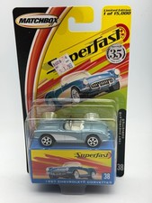 Matchbox Superfast #38 1957 Chevrolet Corvette, Blue, 1:64, NIB