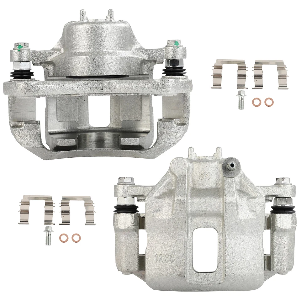 Pinzas de freno delanteras 2 piezas para Dodge Attitude 2006-2011 Hyundai Accent 2006-2011 Foto 4 de 4