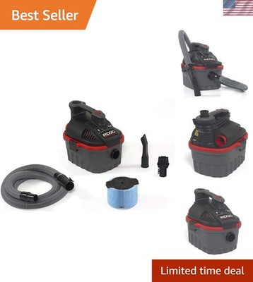 50313 Model 4000RV 4-Gallon Portable Wet and Dry Compact Vacuum Cleaner with ...