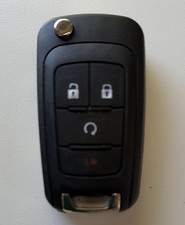 4 Button Key Fob Keyless Entry Remote Shell Case Replacement for Chevy GM black