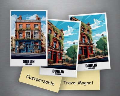 Dublin Kühlschrankmagnet Irland City Magnet Souvenir Reiseandenken Geschenk Idee