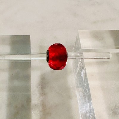 New Old Stock RETIRED Trollbead Bright Red Prism # 60188 Designer Lise Aagaard
