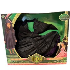 NEW Wicked Deluxe Elphaba Black Defying Gravity Dress Up Set W/ Hat Size 4-6x