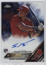 2016 Topps Chrome Rookie Socrates Brito #RA-SOB Auto n1u