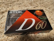 TDK Metal IEC1/Type I,D60, 60 Minute Blank Audio Cassette Tapes, New, Sealed