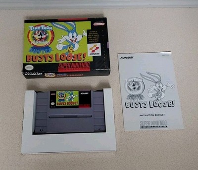 Tiny Toons Buster Busts Loose SNES Super Nintendo CIB Authentic & Tested