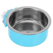 Parrot Food and Water Feeder for Bird Cage Stainless Steel Feeding Bowl Bird New