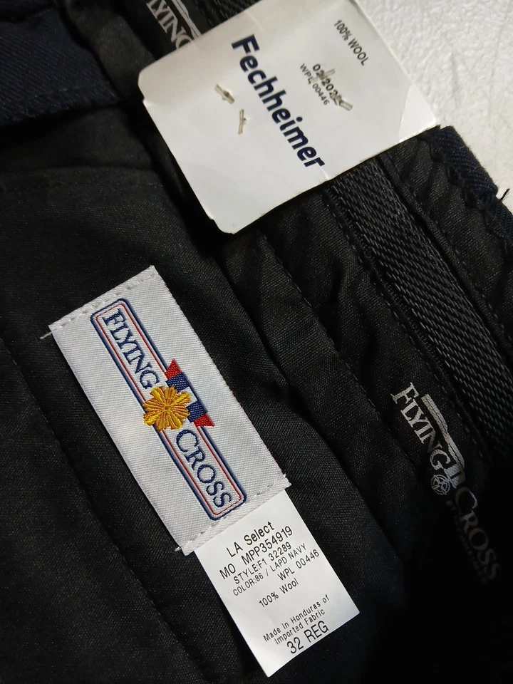 FLYING CROSS by Fechheimer 100% Wool Mens Pants LAPD Navy Size 32 REG New - Image 3 of 4