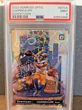 2022 Donruss Cooper Kupp Optic DOWNTOWN LASER PSA 9 Case Hit SSP Rams Seahawks