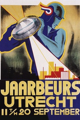365020 Jaarbeurs Utrecht 1920 Vintage Netherlands Art Decor Print Poster