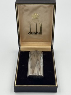 Dunhill Double Rollagas Lighter Palladium Plated Non Working in Original Box