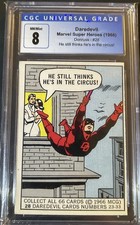1966 Donruss Marvel Super Heroes Daredevil CGC 8 nonsports trading comic card