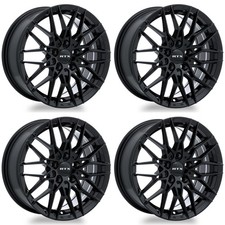 Set Of 4 Black Alloy 18inch 5x114.3 18x8 Wheel Rims For 2001 Nissan 5lug Ea15 Set Of 4 Black Alloy 18inch 5x114.3 18x8 Wheel Rims For 2001 Nissan 5lug Ea15