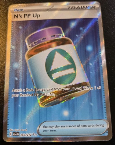 N's PP Up 262/217 Full Art Ultra Rare Mega Evolution: Ascended Heroes Pokemon