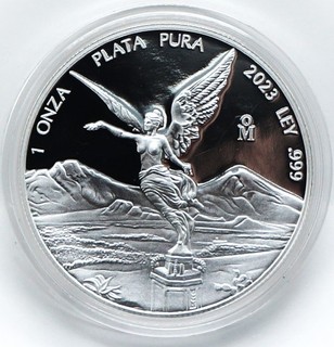 2023 Mexico 1 Onza 1oz Proof Silver Libertad Coin In Capsule